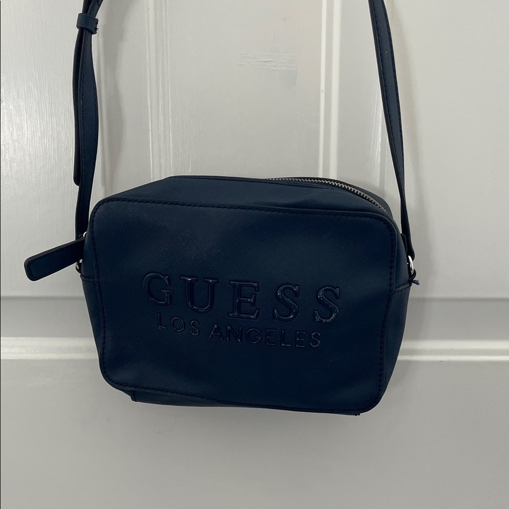 Guess Navy Blue Shoulder Bag